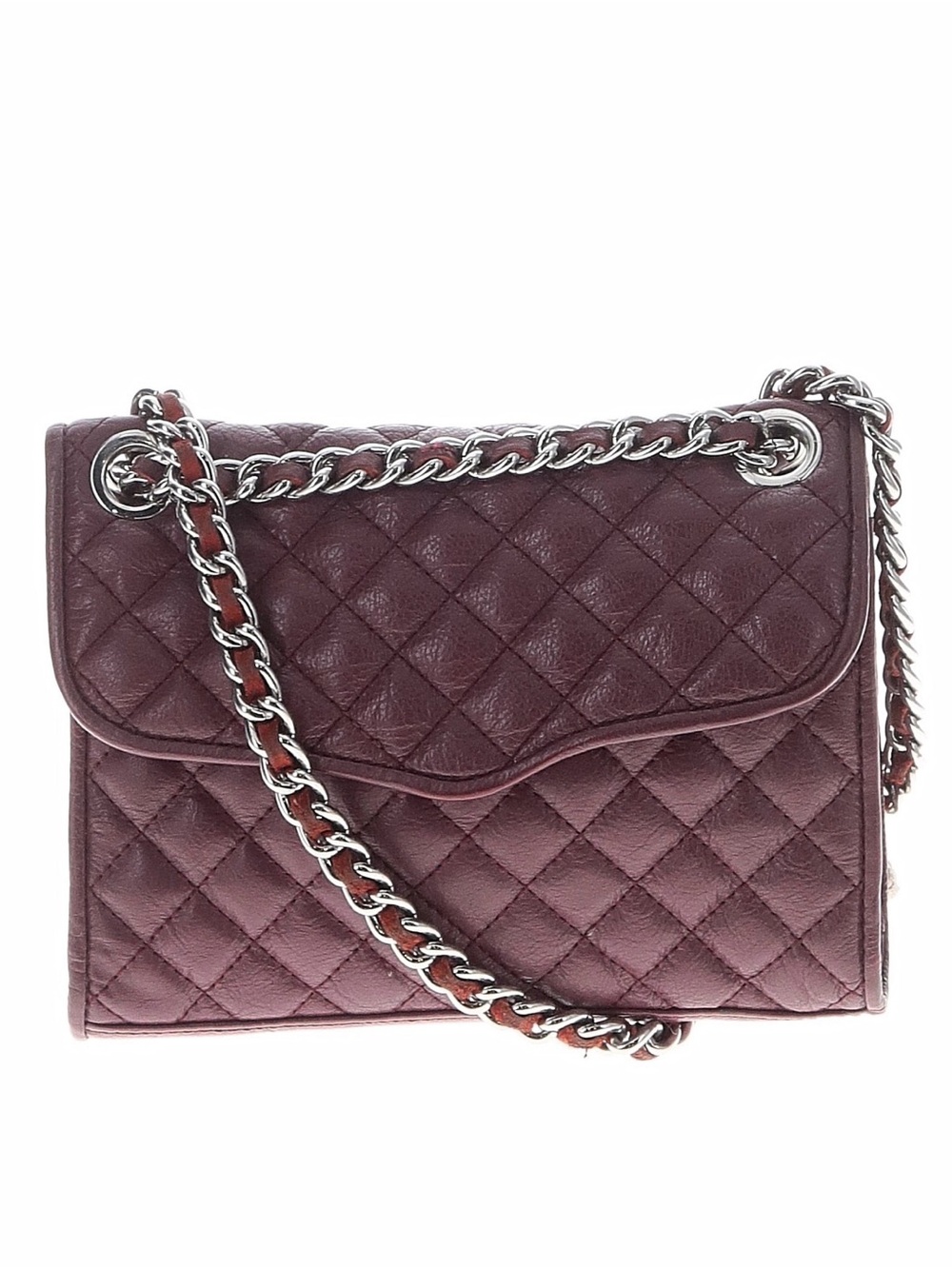 Rebecca Minkoff Quilted Shoulder Bag in Plum